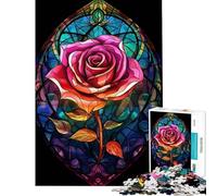 Puzzle per ragazzi da 1000 pezzi "A Red Roses Ode" sfida educativa decorazione per la casa gioco educativo per ragazzi dai 14 anni in su 38x52cm
