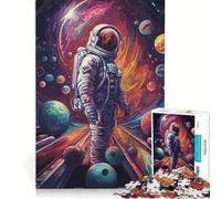 Puzzle per ragazzi da 1000 pezzi a tema bowling, astronauta e spazio, gioco pratico, difficile e stimolante, cerca un gioco impegnativo 50x75cm