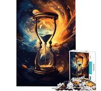 Puzzle per ragazzi da 1000 pezzi a tema clessidra cosmica fantasy giocattolo educativo decorazione perfetta regalo di compleanno (dimensioni 50x75cm)