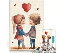 Puzzle per ragazzi da 1000 pezzi a tema "Innamorarsi" per San Valentino, giochi rilassanti, di analisi e logica, regalo di compleanno, regalo di viaggio 38x26cm
