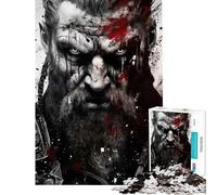 Puzzle per ragazzi da 1000 pezzi a tema mitologia vichinga stimolante per la mente decorazione per la casa gioco impossibile per maggiori di 14 anni (38x26cm)