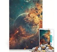 Puzzle per ragazzi da 1000 pezzi a tema particelle cosmiche, gioco interattivo, migliora la memoria, amici e familiari 50x75cm