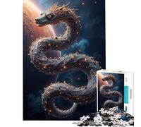 Puzzle per ragazzi da 1000 pezzi a tema Serpente Cosmico divertimento a casa giochi per passare il tempo durante le vacanze per ragazzi dai 14 anni in su (50x75cm)