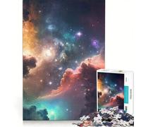 Puzzle per ragazzi da 1000 pezzi a tema spazio colorato, gioco interattivo, attività divertenti da fare a casa, con poster e foglio di curiosità abbinati 50x75cm