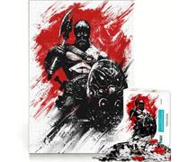 Puzzle per ragazzi da 1000 pezzi a tema vichingo e berserk gioco educativo decorazione perfetta collezione d'artista opera d'arte 50x75cm