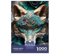 Puzzle Per Ragazzi Da 1000 Pezzi Abstract Fox Kintsugi Puzzle Antistress Giocattoli Difficili Regali Di Compleanno E Unici 38x26cm/1000pcs