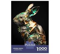 Puzzle Per Ragazzi Da 1000 Pezzi Abstract Geometric Rabbit Puzzle Antistress Giocattoli Difficili Regali Di Compleanno E Unici 70x50cm/1000pcs