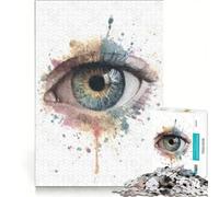 Puzzle per ragazzi da 1000 pezzi acquerello anatomia dell'occhio arte giochi rilassanti analisi e logica regalo di compleanno regalo di viaggio 50x75cm