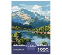 Puzzle Per Ragazzi Da 1000 Pezzi Aigüestortes I Estany De Sant Maurici Puzzle Per Adulti Gioco Pratico Per Divertimento in Famiglia Attività Divertenti A Casa, 70x50cm/1000pcs