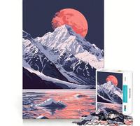Puzzle per ragazzi da 1000 pezzi,Alaska,arte minimalista,giunture lisce,divertente attività per la mente,gioco rilassante,regalo di Natale per il tempo libero (50x75cm)