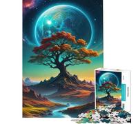 Puzzle per ragazzi da 1000 pezzi Albero della Vita Giocattolo avvincente per coltivare la pazienza Gioco rompicapo Decorazione perfetta Regalo divertente (Dimensioni 38x26cm)