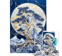 Puzzle per ragazzi da 1000 pezzi: Albero d'oro della luna Puzzle per adulti: gioco interattivo un'opera d'arte per l'interazione genitore-figlio (dimensioni 50x75cm)