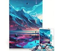 Puzzle per ragazzi da 1000 pezzi "Alla ricerca della luce" gioco impossibile divertente antistress ideale come regalo 50x75cm