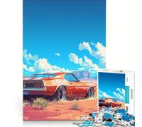 Puzzle per ragazzi da 1000 pezzi, American Dream Car, gioco rompicapo, interazione genitore-figlio, regalo di compleanno, regalo 38x52cm