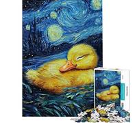 Puzzle per ragazzi da 1000 pezzi anatroccolo in una notte stellata Puzzle di precisione difficile e stimolante per tutta la famiglia 50x75cm