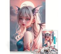 Puzzle per ragazzi da 1000 pezzi, angelo anime con ali, gioco rilassante, difficile e stimolante, ogni pezzo è unico 38x26cm