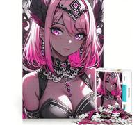 Puzzle per ragazzi da 1000 pezzi Angelo anime dai capelli rosa giochi educativi decorazione da parete con poster abbinato e foglio di curiosità 50x75cm