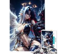 Puzzle per ragazzi da 1000 pezzi angelo e demone ibrido sfida educativa taglio di precisione gioco pratico per ragazzi dai 14 anni in su del puzzle 50x75cm