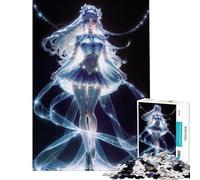 Puzzle per ragazzi da 1000 pezzi anime ragazza di cristallo giochi rilassanti giocattoli educativi regali per il Secret Santa taglio di precisione (dimensioni 50x75cm)