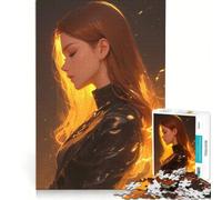 Puzzle per ragazzi da 1000 pezzi, anime Regina del Fuoco, gioco rilassante, analisi e logica, per migliorare l'amore tra le coppie 38x52cm