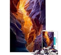 Puzzle per ragazzi da 1000 pezzi Antelope Canyon Arizona formazione rocciosa naturale puzzle per adulti giocattolo fai da te ideale per passare il tempo in casa regalo per tutta la famiglia (38x52cm)