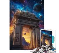 Puzzle per ragazzi da 1000 pezzi "Antica porta verso le stelle" - Gioco pratico divertente e umoristico - Regalo antistress (Dimensioni 50x75cm)