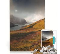 Puzzle per ragazzi da 1000 pezzi Arcipelago delle Lofoten Norvegia gioco rilassante decorazione per la casa adatto per la scrivania 38x52cm