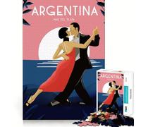 Puzzle per ragazzi da 1000 pezzi Argentina Tango Smooth Joint Divertente attività per la mente Gioco rilassante Regalo di Natale per il tempo libero (38x52cm)