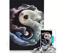 Puzzle per ragazzi da 1000 pezzi "Armonia Celeste Yin Yang" gioco rilassante interazione genitore-figlio sfida unica 50x75cm