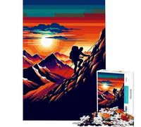 Puzzle per ragazzi da 1000 pezzi arrampicata su roccia pop art gioco stimolante giocattolo educativo migliora la memoria regalo di Babbo Natale segreto (dimensioni 38x26cm)