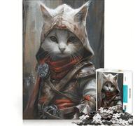 Puzzle per ragazzi da 1000 pezzi Assassini Chibi Gatto, gioco educativo, migliora la memoria, gioco stimolante, regalo 38x52cm