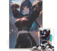 Puzzle per ragazzi da 1000 pezzi Assassino Nero Giocattolo educativo Per divertimento in famiglia Per rafforzare l'amore tra le coppie 38x52cm