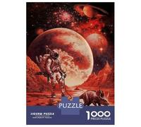 Puzzle Per Ragazzi Da 1000 Pezzi Astronaut Walks Alien Dino Puzzle Giochi Rilassanti Difficili Divertenti Attività A Casa, 52x38cm/1000pcs