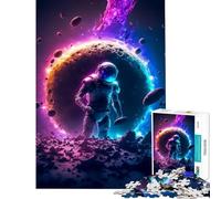 Puzzle per ragazzi da 1000 pezzi astronauta morto giocattolo educativo rompicapo decorazione da parete regalo di Babbo Natale segreto (dimensioni 38x26cm)