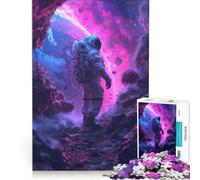 Puzzle per ragazzi da 1000 pezzi "Astronauta perduto nella galassia" gioco rilassante interazione genitore-figlio sfida unica 50x75cm