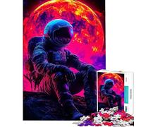 Puzzle per ragazzi da 1000 pezzi: astronauta su pianeta alieno Puzzle per adulti giochi rilassanti regali per donne regali unici per compleanno e Natale (dimensioni 38x26cm)
