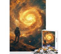 Puzzle per ragazzi da 1000 pezzi Astronauta Un altro pianeta Puzzle da 1000 pezzi Gioco educativo Opera d'arte Regalo Adatto alle coppie (38x26cm)
