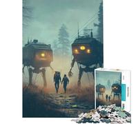 Puzzle per ragazzi da 1000 pezzi "Attraversando il confine" gioco rilassante gioco intellettuale regalo per donne e uomini un'opera d'arte (dimensioni 38x26cm)