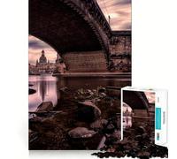 Puzzle per ragazzi da 1000 pezzi Augustusbrücke ponte Augustus Dresda Germania Gioco divertente con incastri facili da realizzare,attività per la mente,rilassante,regalo di Natale per il tempo libero
