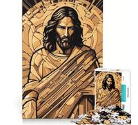 Puzzle per ragazzi da 1000 pezzi aureola dorata divina gioco rilassante antistress regalo di compleanno o unico 50x75cm