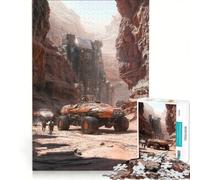 Puzzle per ragazzi da 1000 pezzi: avamposto futuristico su Marte, decorazione da parete, divertimento in famiglia, regalo di compleanno, regalo di viaggio 50x75cm
