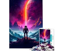 Puzzle per ragazzi da 1000 pezzi Avventure astronautiche Giochi educativi Giocattoli didattici Ottimi regali e giocattoli educativi (dimensioni 38x52cm)