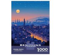 Puzzle Per Ragazzi Da 1000 Pezzi Barcelona, Spain at Night Puzzle Antistress Giocattoli Difficili Regali Di Compleanno E Unici 38x26cm/1000pcs