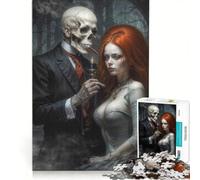 Puzzle per ragazzi da 1000 pezzi: Barone Samedi e sua moglie, antistress, rilassante e stimolante per la mente, compleanni e altre occasioni 50x75cm