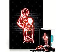 Puzzle per ragazzi da 1000 pezzi,basket,neon,sport,taglio premium,divertimento,logica,gioco di abilità,gioco facile,tempo libero,decorazione artistica natalizia (38x52cm)