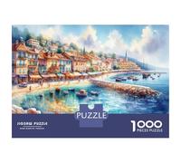 Puzzle Per Ragazzi Da 1000 Pezzi Beachfront Property for Sale Puzzle Giochi Rilassanti Difficili Divertenti Attività A Casa, 38x26cm/1000pcs
