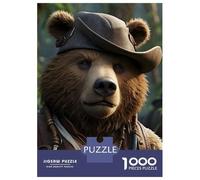 Puzzle Per Ragazzi Da 1000 Pezzi Bear Pirate Captain Puzzle Antistress Giocattoli Difficili Regali Di Compleanno E Unici 52x38cm/1000pcs