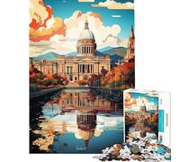 Puzzle per ragazzi da 1000 pezzi Belfast pittura ad olio giocattolo educativo attività pratiche per tutta la famiglia regalo di compleanno (dimensioni 38x52cm)