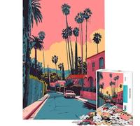 Puzzle per ragazzi da 1000 pezzi Beverly Hills LA gioco educativo serale sfida di gioco idee regalo gara di velocità manuale (dimensioni 38x52cm)