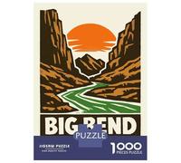 Puzzle Per Ragazzi Da 1000 Pezzi Big Bend National Park Poster Puzzle Per Adulti Gioco Pratico Decorazione Murale Regali Unici Per Compleanno E Natale 38x26cm/1000pcs